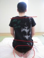 バランスの悪さから右足首痛