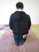 頭が下に！首のこり