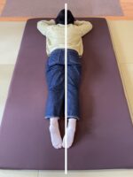 急に腰と臀部が痛く屈めない